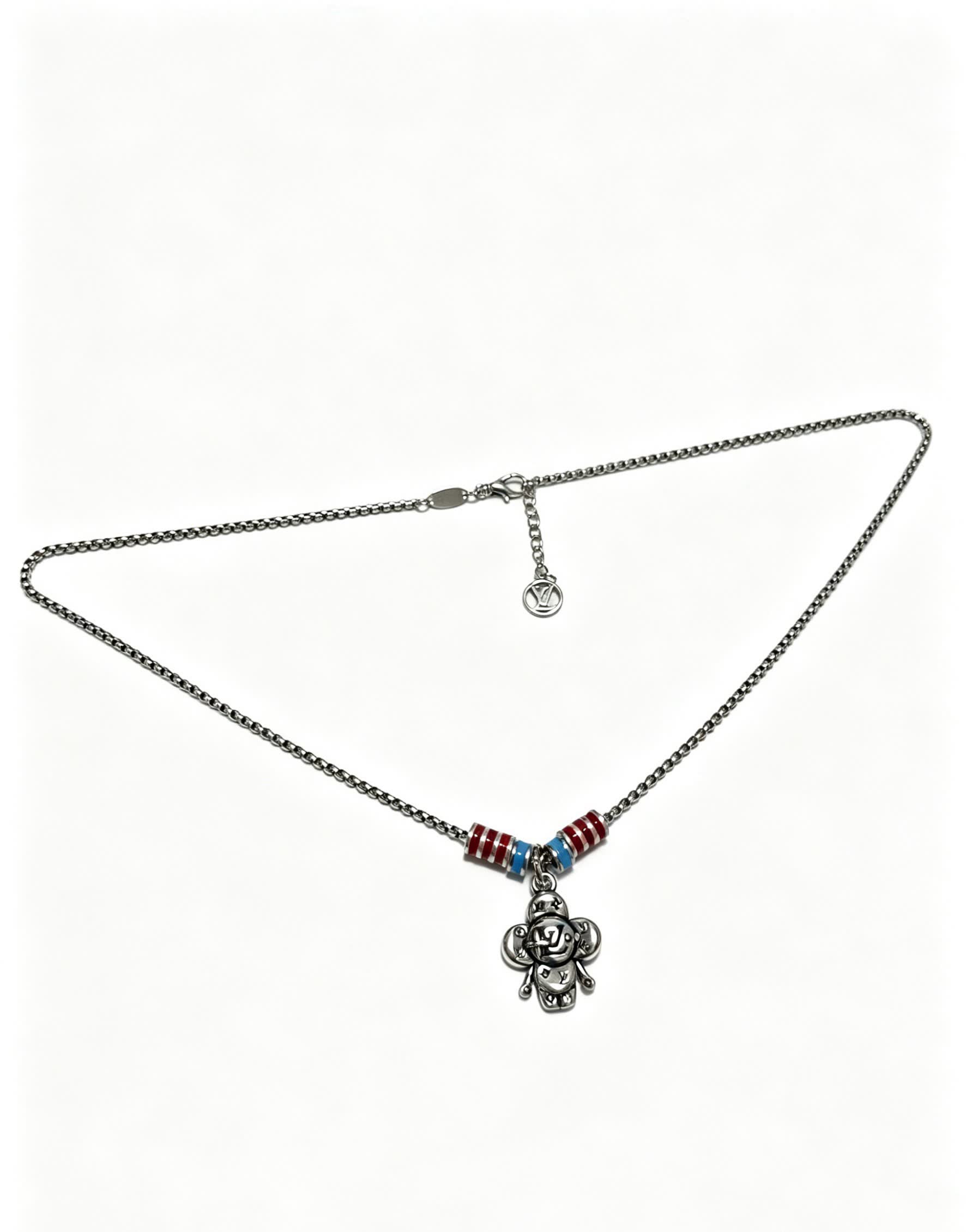 Louis Vuitton Silver Charm Necklace